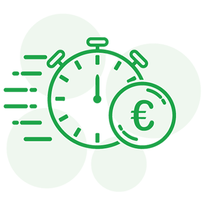 Snelle uitbetaling icoon